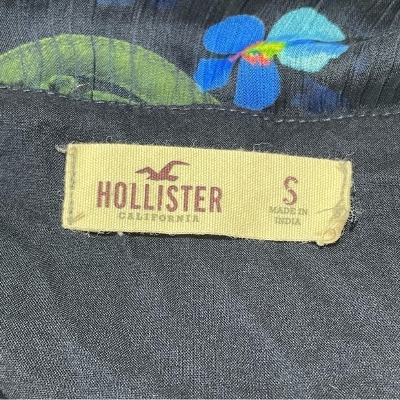 Hollister Sundress Size Small Floral Blue - Picture 4 of 11